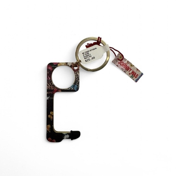 Johnny Was Floral 3 Pack No-Touch Keychain Set NWT - Picture 4 of 5